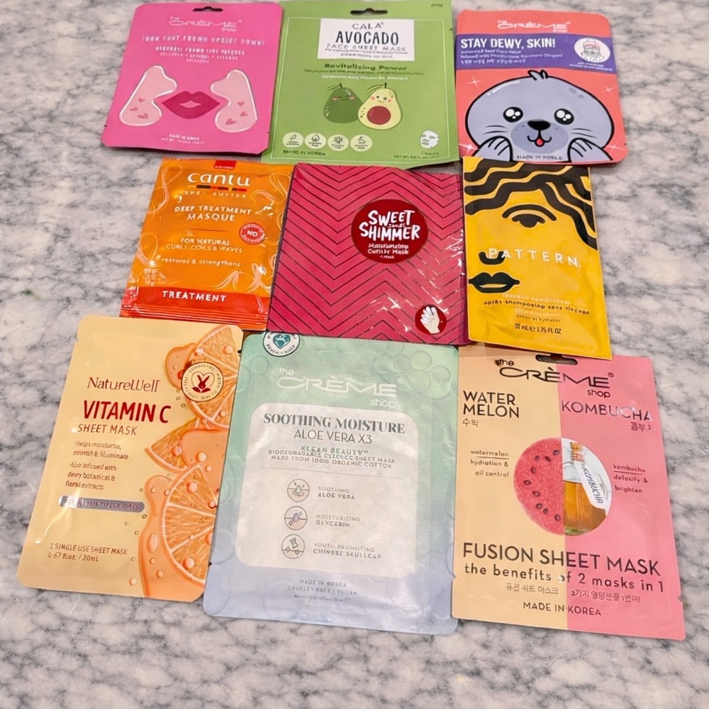 Spa Day Mask Bundle NWT | Face & Hair Care Set K-Beauty Mix Anti Aging